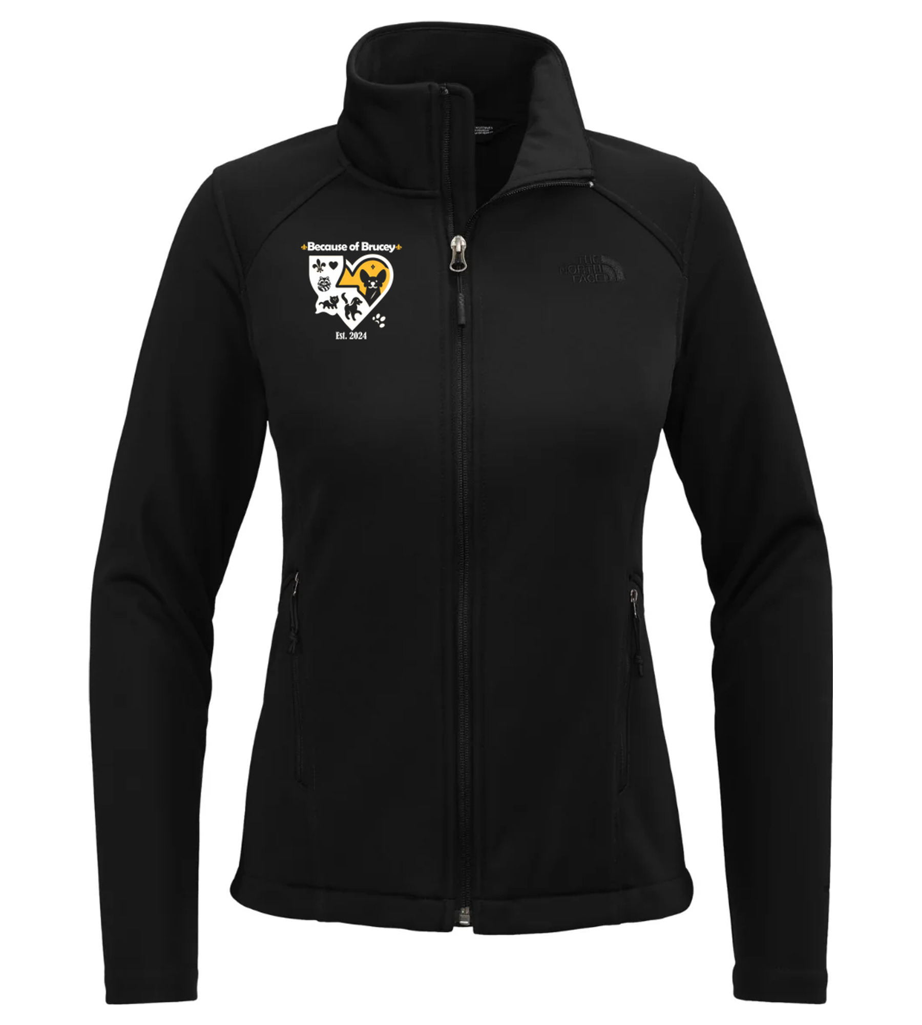 The North Face Ladies Chest Logo Ridgewall Soft Shell Jacket